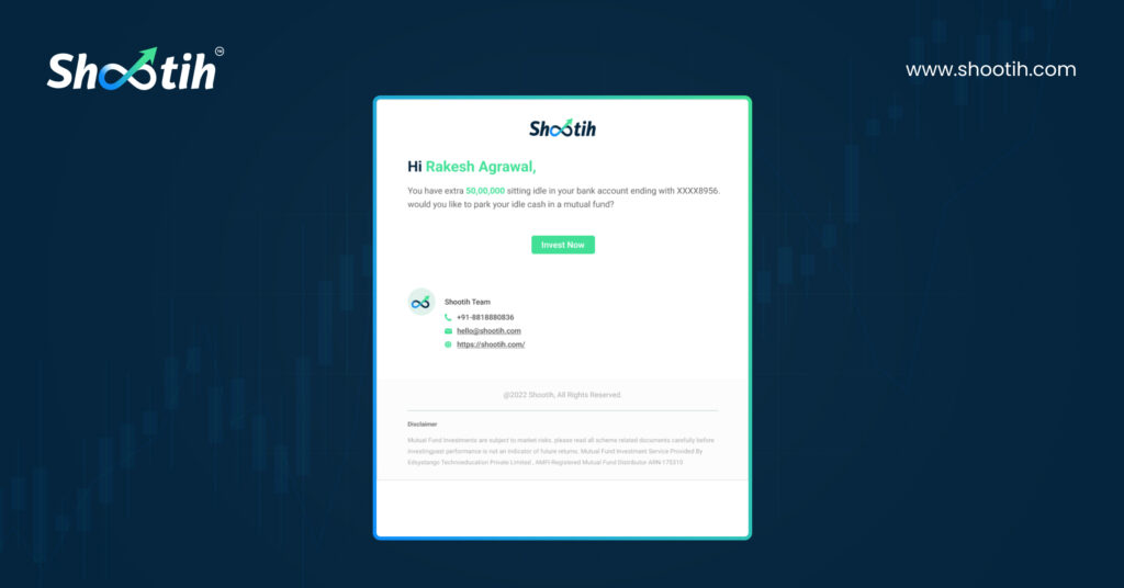 Notification for Idle-sitting cash