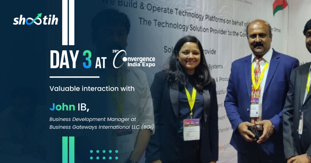 Day 3 at 29th Convergence India Conference- Shootih