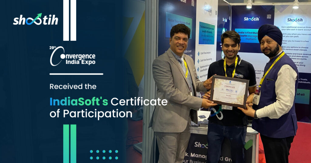IndiaSoft's certificate of participation